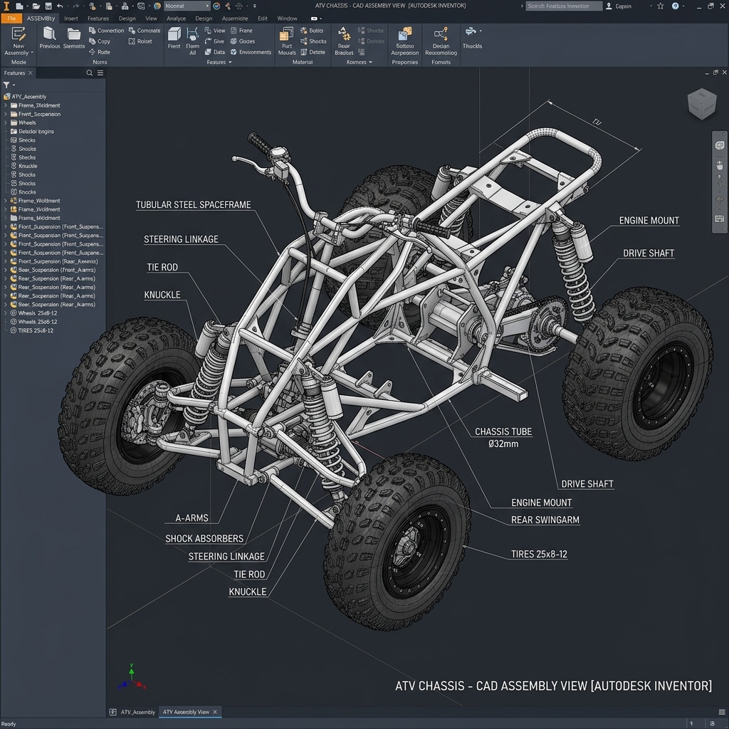 All-Terrain Vehicle (ATV) CAD Design