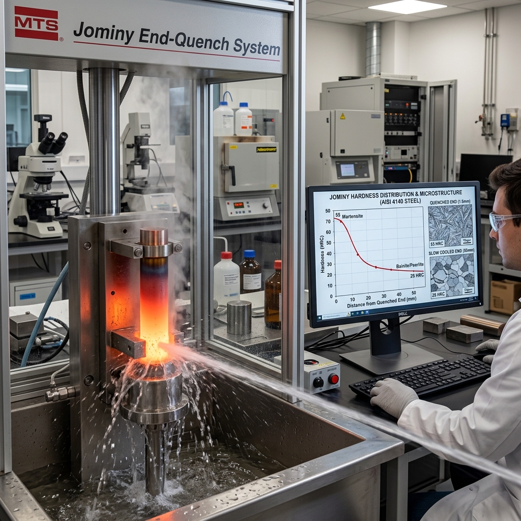 Jominy Hardness Test Microstructure Study